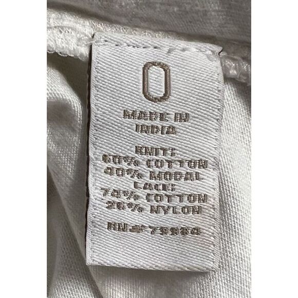 Chico's Ecru Lace Foil Tank Top Size 0 New With Tags - Picture 7 of 10